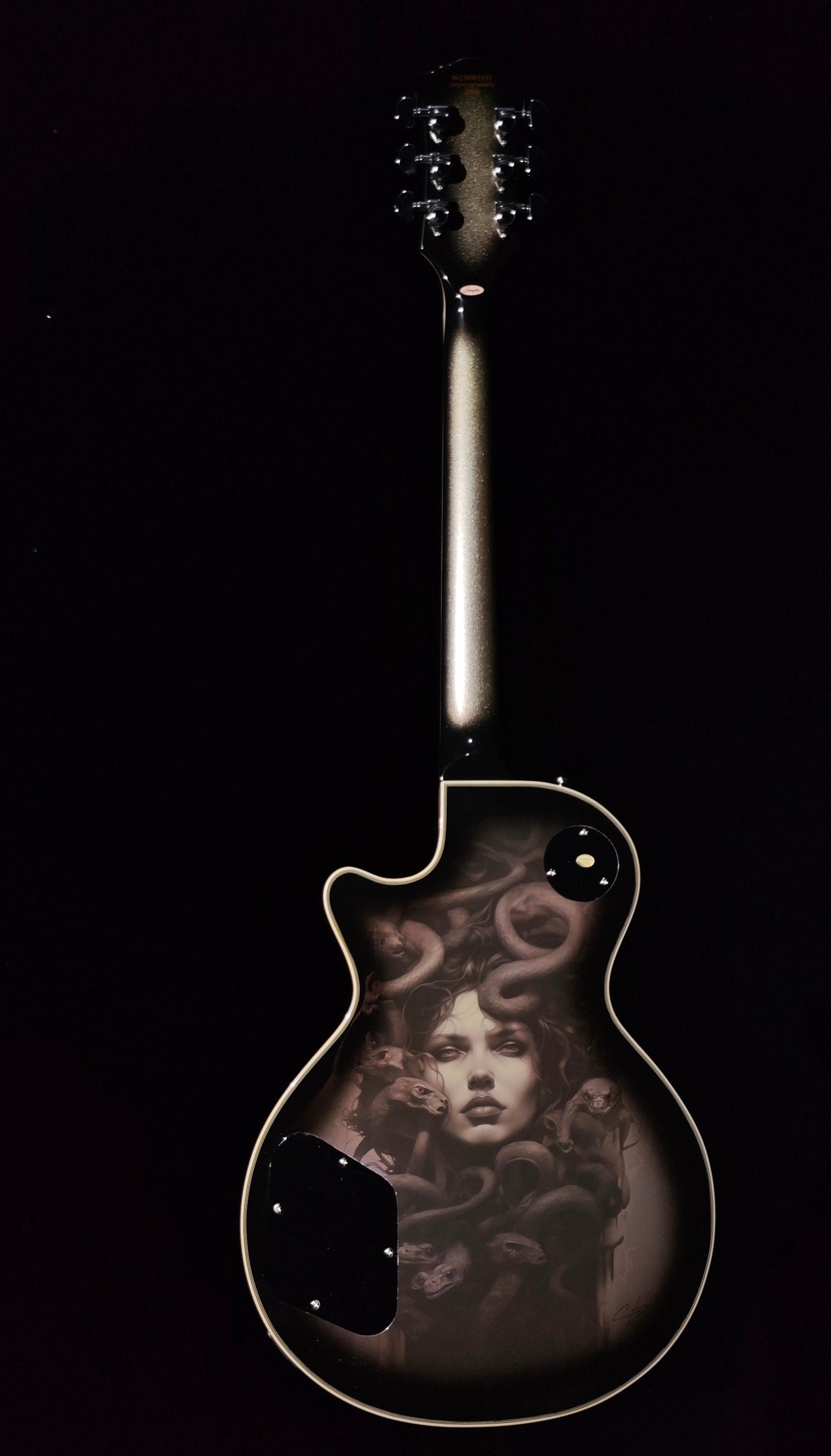 NEW Firefly FFSP CUSTOM ELECTRIC GUITARS ROLLER BRIDGE (Vintage Silver BURST) Gorgon