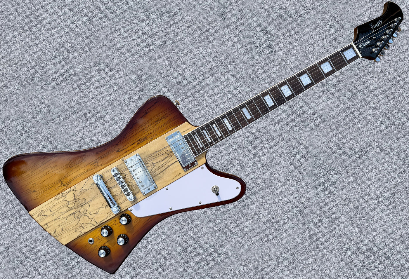 NEW Firefly FFDB Electric Guitar (Sunburst Spalted Color)