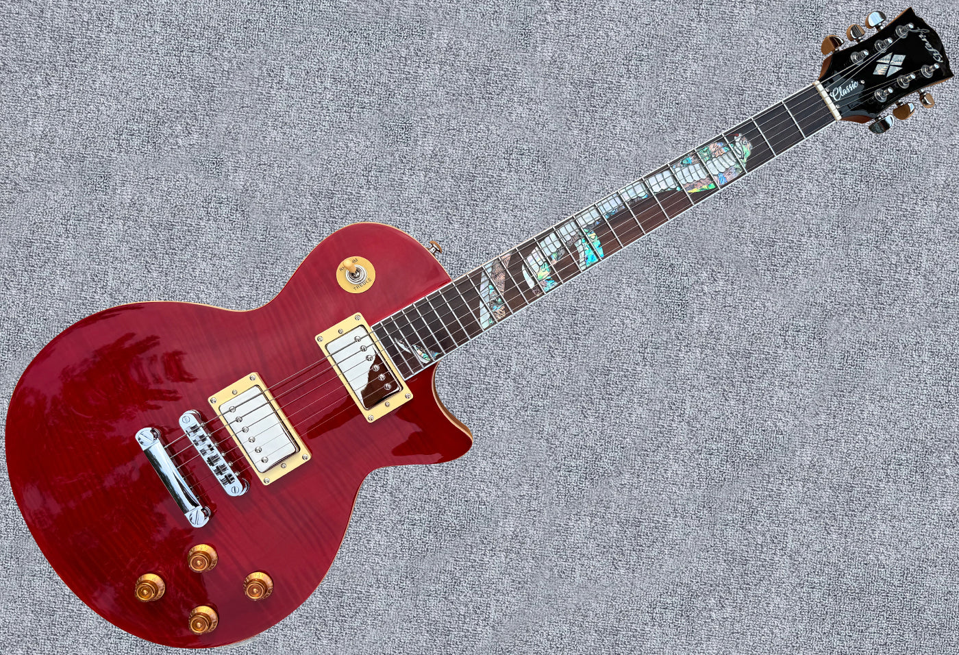 New Firefly FFSPS Electric Guitars (Transparent Red Color )
