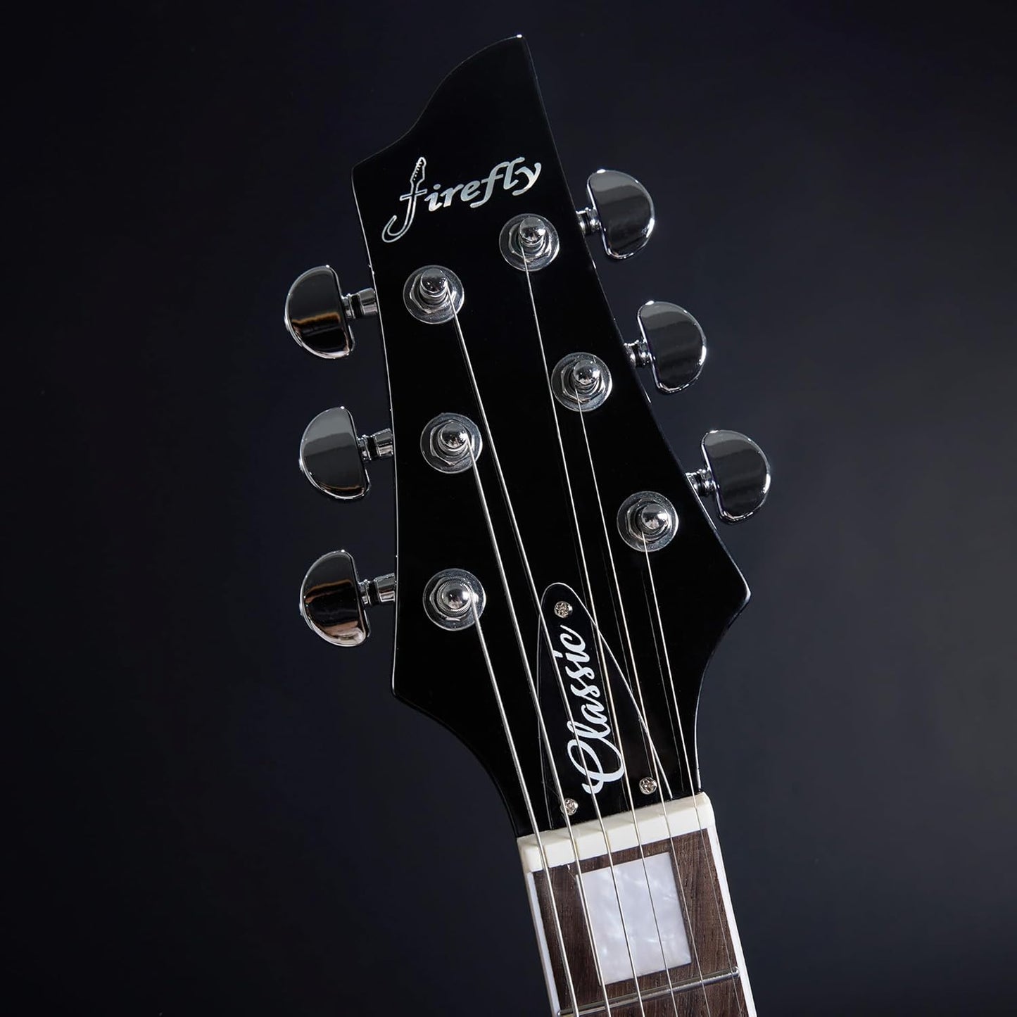 Firefly FFLV Solid Body Electric Guitar,Mahogany Guitar body,Stainless steel and ball end frets,rosewood fretboard(BlueBerry Color)