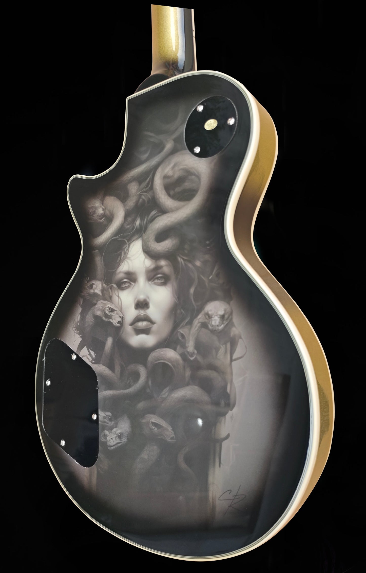 NEW Firefly FFSP CUSTOM ELECTRIC GUITARS ROLLER BRIDGE (Vintage Silver BURST) Gorgon