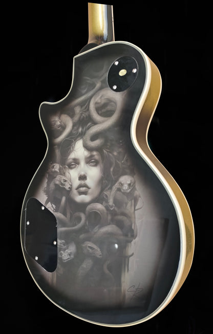 NEW Firefly FFSP CUSTOM ELECTRIC GUITARS ROLLER BRIDGE (Vintage Silver BURST) Gorgon