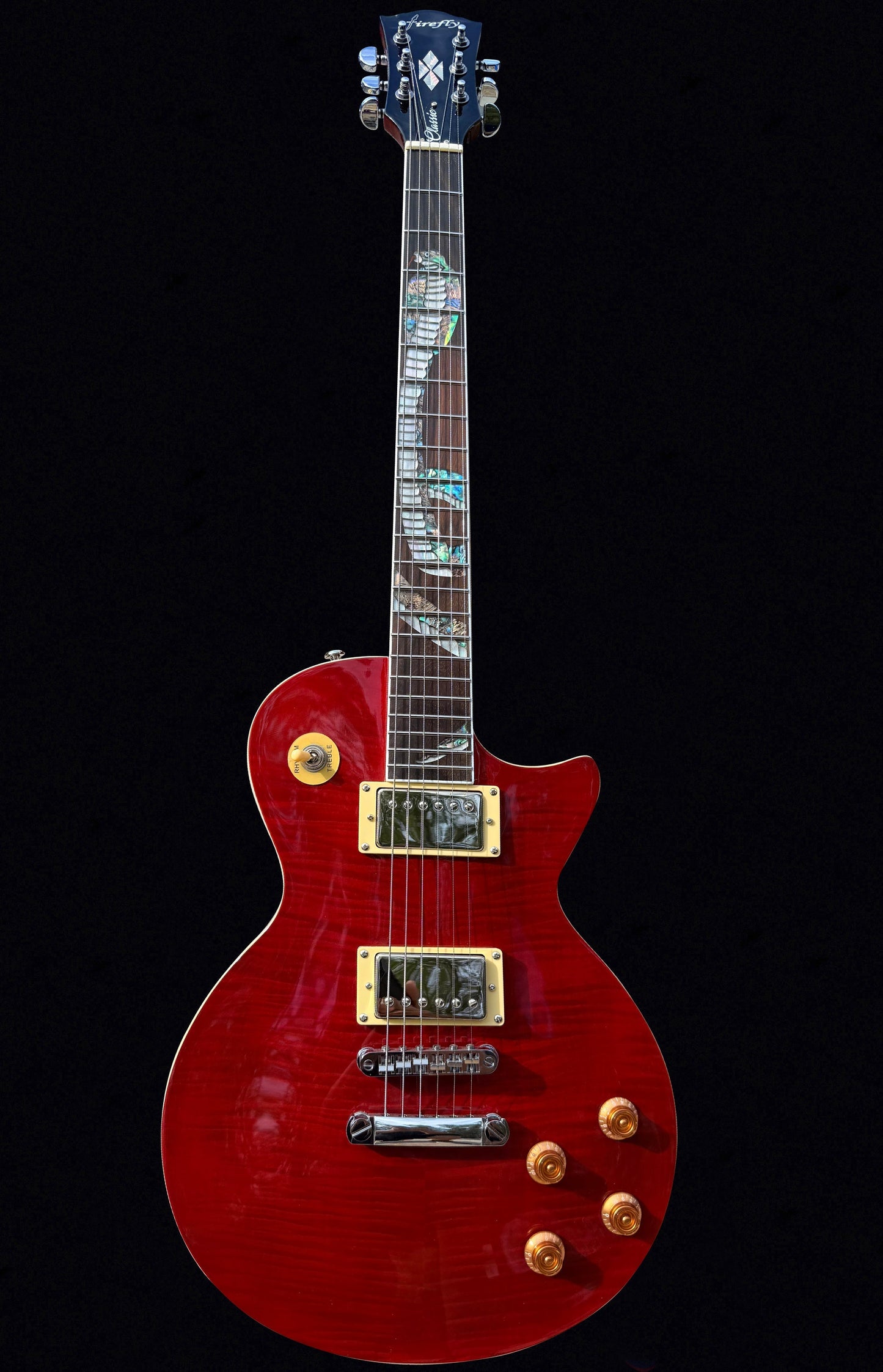 New Firefly FFSPS Electric Guitars (Transparent Red Color )
