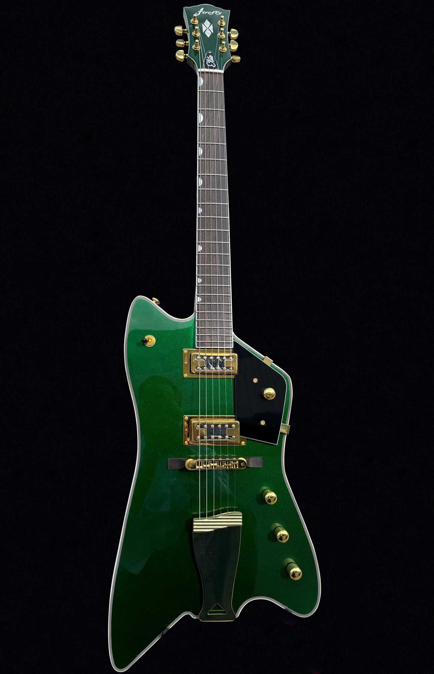 New Firefly Solstice Electric Guitar (Metallic Green Color)