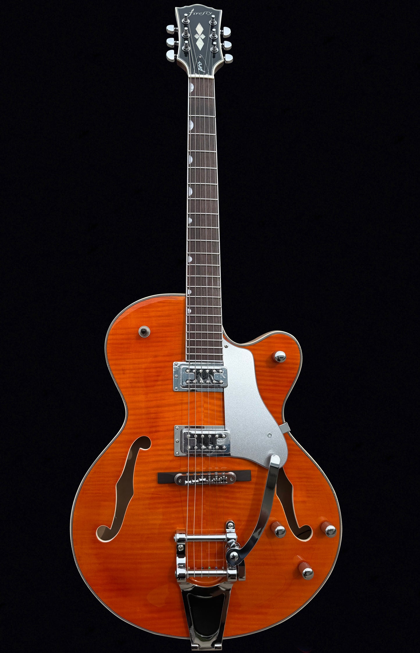 New Firefly Full Hollow Body Guitar(Transparent Orange Color)