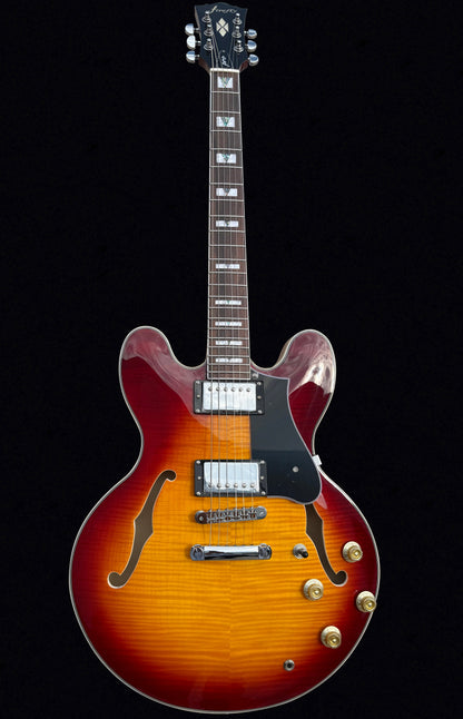 New Firefly Full Size Semi Hollow body Electric Guitar (Sunburst Color)