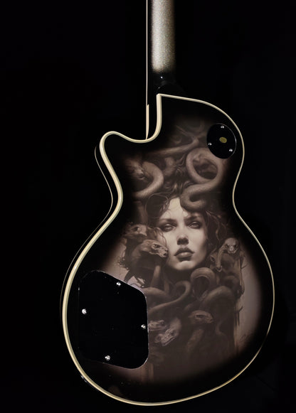 NEW Firefly FFSP CUSTOM ELECTRIC GUITARS ROLLER BRIDGE (Vintage Silver BURST) Gorgon