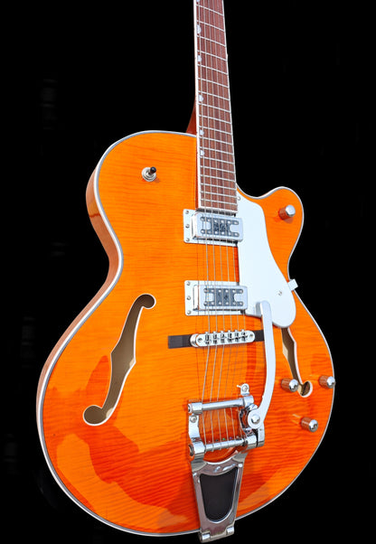 New Firefly Full Hollow Body Guitar(Transparent Orange Color)