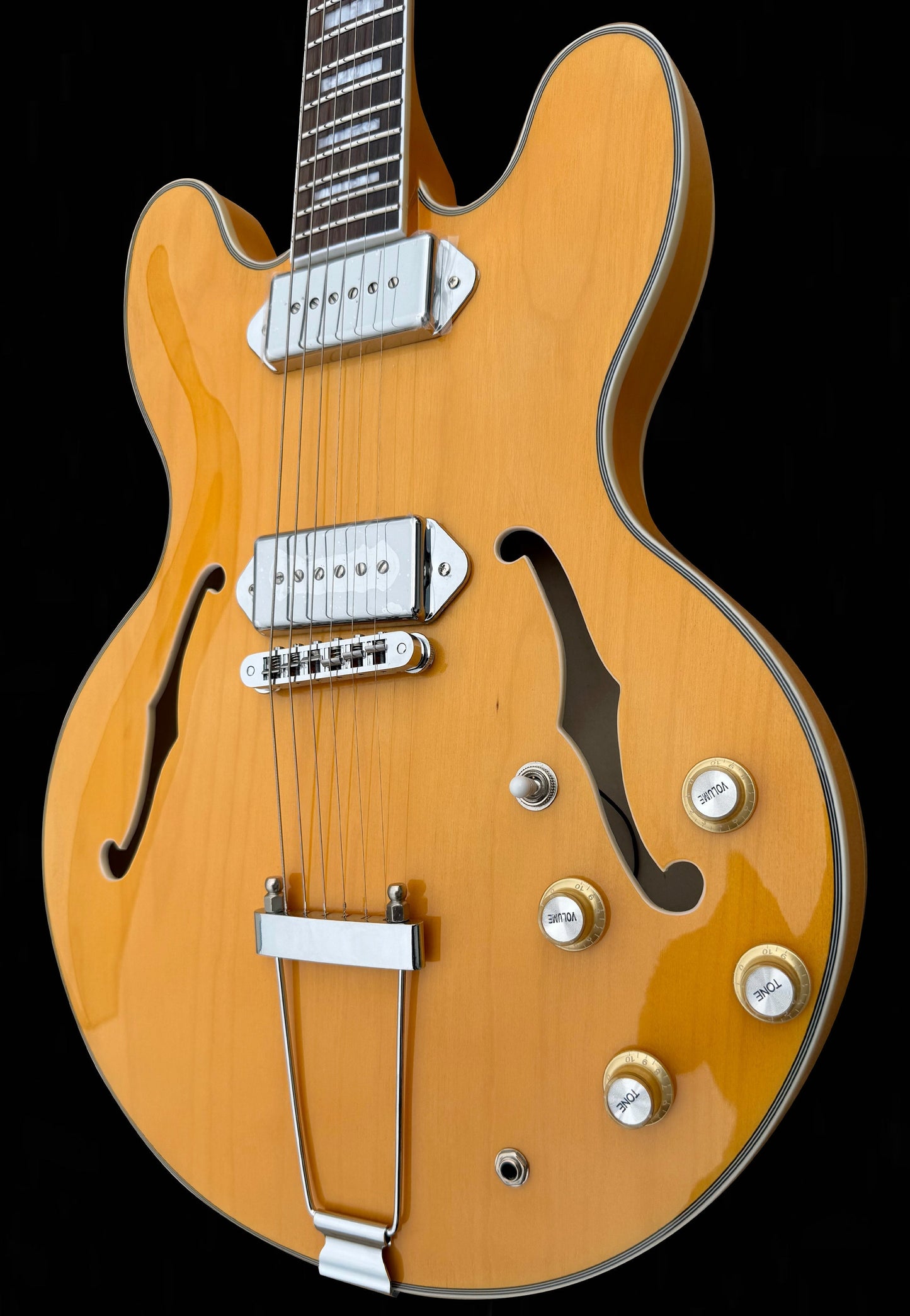 Firefly FF338PRO Full Size Semi Hollow body P90 Pickups Electric Guitar (Nature Color)