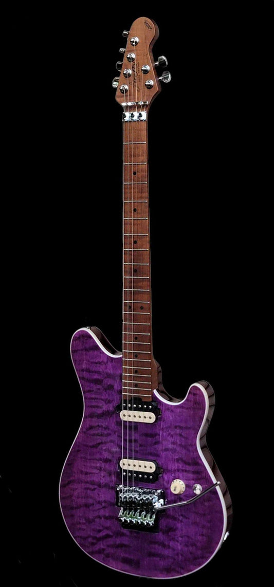 Firefly FFMN Electric Guitar With Flamed Maple Top (Purple Color)
